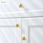 Brass European Angel Cabinet Handles - Vintage Gold Knobs for Wardrobes Dressers and Drawers Knobs