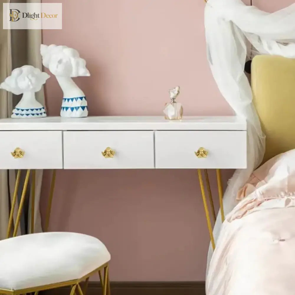 Brass European Angel Cabinet Handles - Vintage Gold Knobs for Wardrobes Dressers and Drawers Knobs