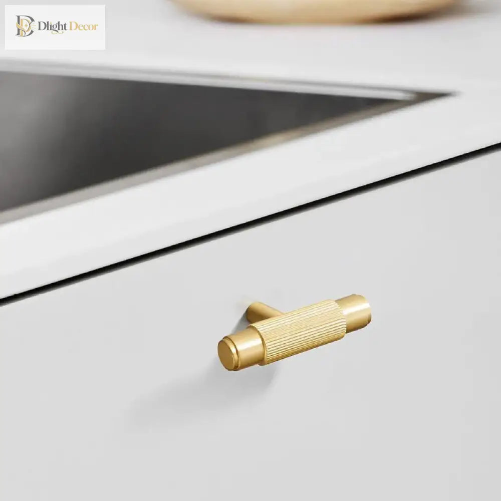 Brass Furniture Handles – Modern Kitchen Cabinet Pulls and Wardrobe T-Bar Handles Handles