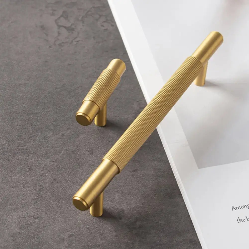 Brass Furniture Handles – Modern Kitchen Cabinet Pulls and Wardrobe T-Bar Handles 50MM T bar Handles