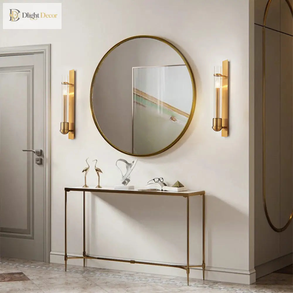 Modern Elegance Meets Warm Illumination: The Clear Glass Wall Sconce