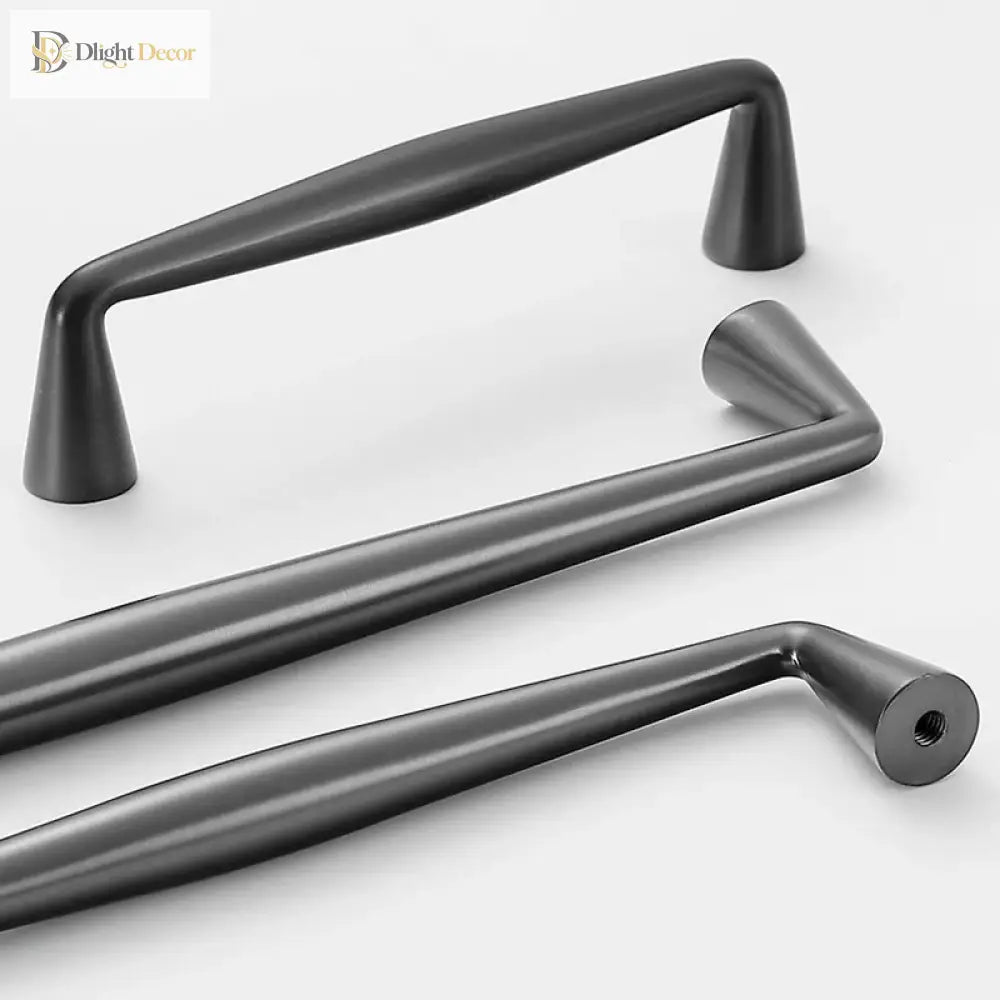 Brass Gold Black and Gray Cabinet Handles – Nordic Wardrobe Knobs and American Bar Pulls Handles