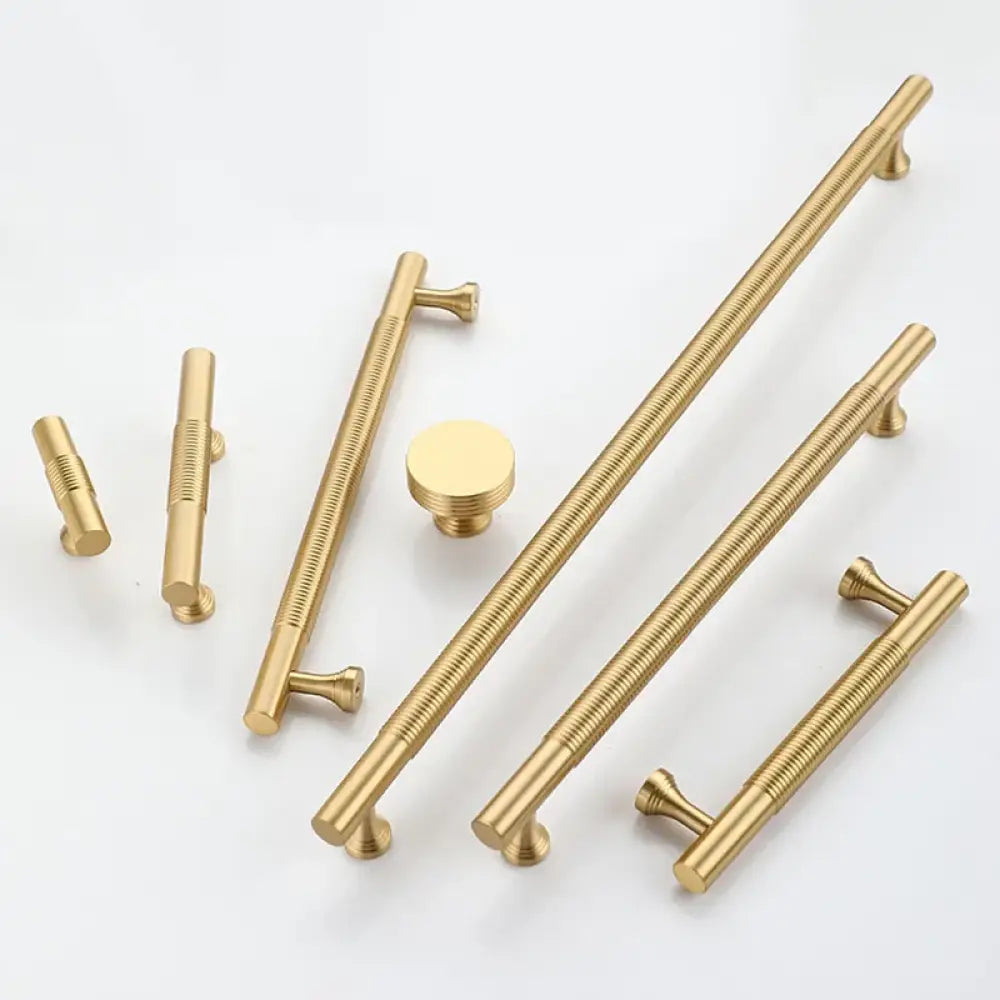 Brass Handles – Gold Black Antique Cabinet Bar Handles and Drawer Knobs for Furniture TB9022-Brass gold / TB9022-XM