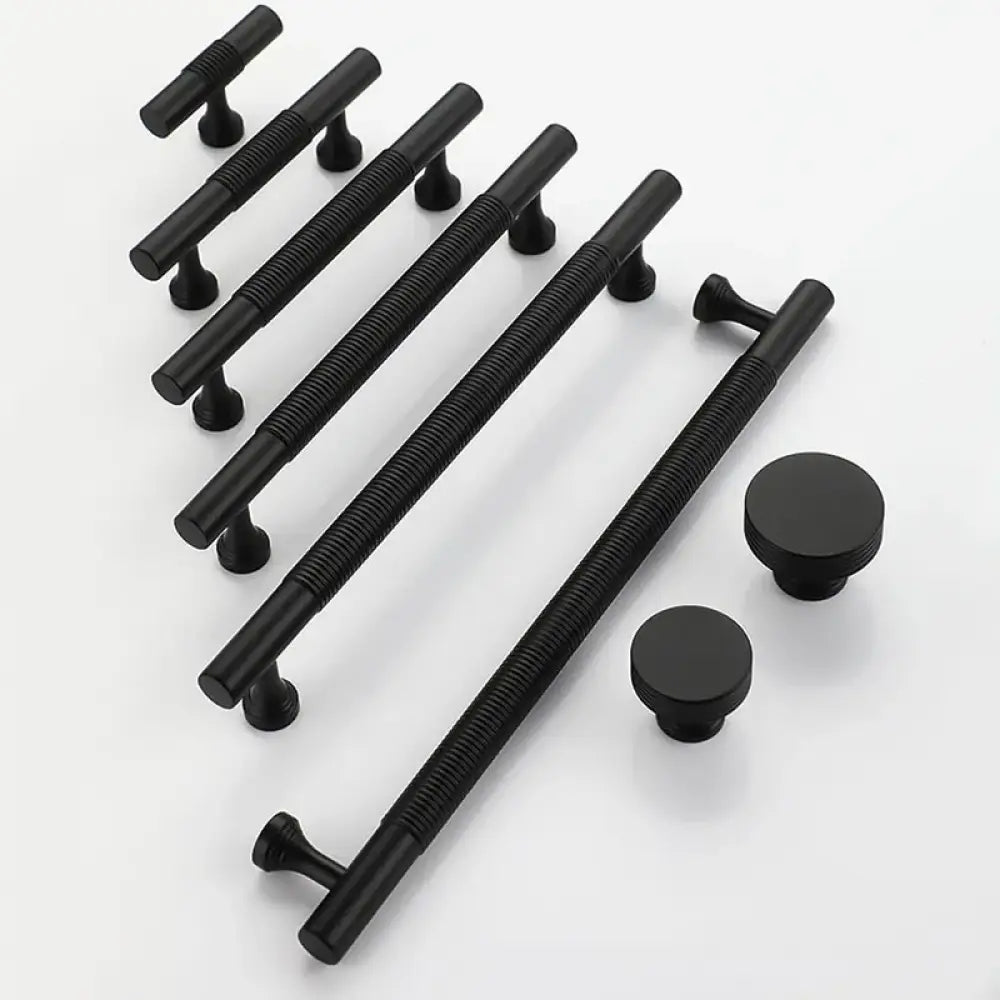 Brass Handles – Gold Black Antique Cabinet Bar Handles and Drawer Knobs for Furniture TB9022-Black / TB9022-XT Handles