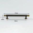 Brass Kitchen Cabinet Handles – Gold Textured Drawer Knobs and Door Bar Handles 170mm Handles