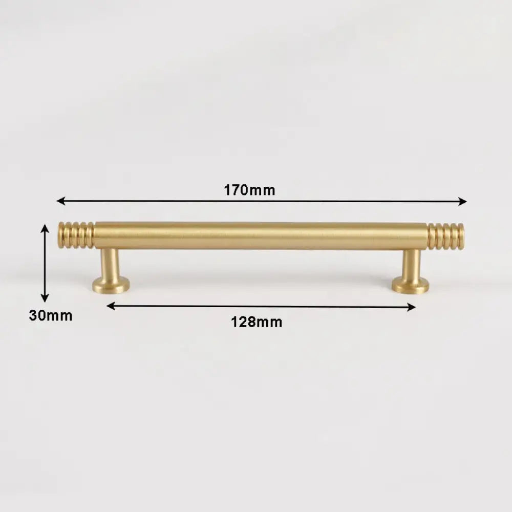 Brass Kitchen Cabinet Handles – Gold Textured Drawer Knobs and Door Bar Handles gold 170mm Handles