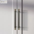 Brass Kitchen Cabinet Handles – Gold Textured Drawer Knobs and Door Bar Handles Handles