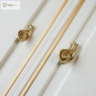 Brass Snail-Shaped Drawer Handle – Cabinet Wardrobe and Dresser Pulls Knobs