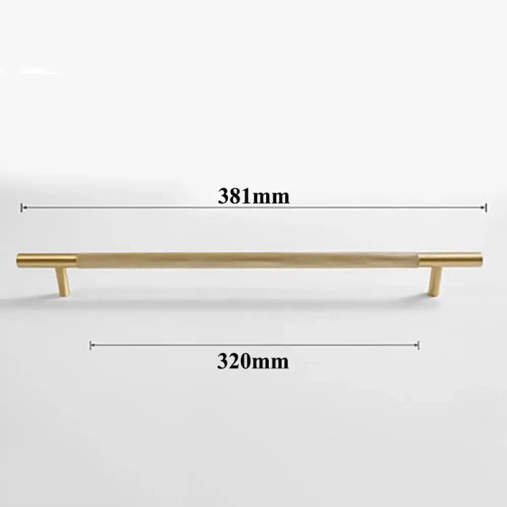 Brass Textured Cabinet Handles – Knurled Wardrobe Pulls and Drawer Knobs for Chest Drawers 9005-380 Handles
