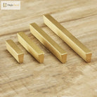 Brass Trapezoidal Cabinet Handles - High-End Golden Drawer Pulls for Wardrobes and Furniture Handles
