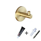 Brass Wall Hook – Gold and Black Towel Hanger for Bathroom Kitchen and Bedroom Storage brass gold wall Hook
