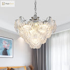 Brielle’s Crystal Chandelier - Modern Elegance With Tapered Petals (10 Lights) Chandelier