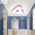 Brighten Your Space With Playful Arabic Numerals: Led Flush Mount Light Ceiling