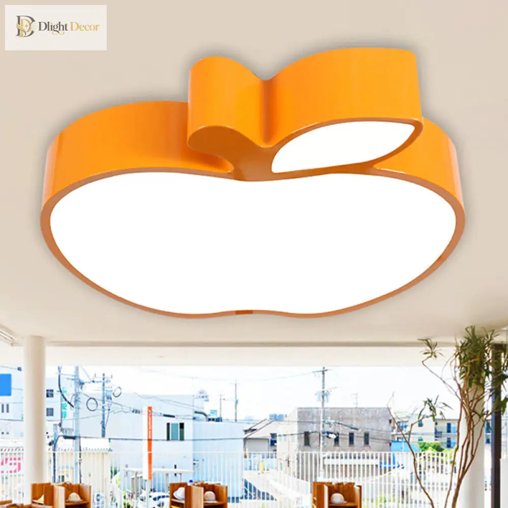 Brighten And Delight: Playful Apple - Shaped Nursery Light Ceiling