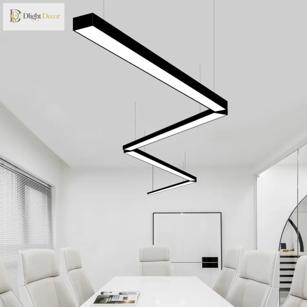 Brinley Modern Linear Chandelier: Brighten Your Conference Room In Style Pendant Lighting