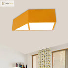 Brooke Playful Trapezoid Ceiling Lamp: Brighten Your Child’s Room With Fun Colors Light Fixtures
