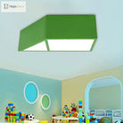 Brooke Playful Trapezoid Ceiling Lamp: Brighten Your Child’s Room With Fun Colors Light Fixtures