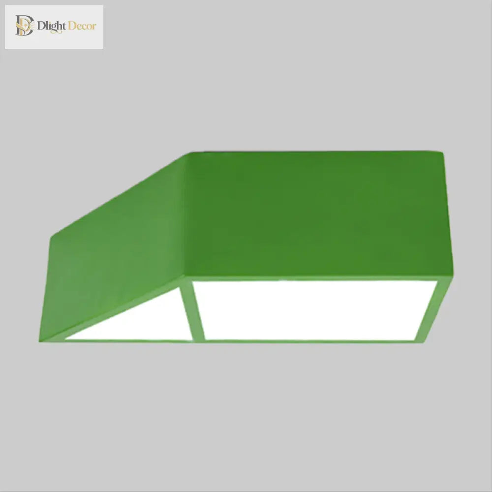 Brooke Playful Trapezoid Ceiling Lamp: Brighten Your Child’s Room With Fun Colors Light Fixtures