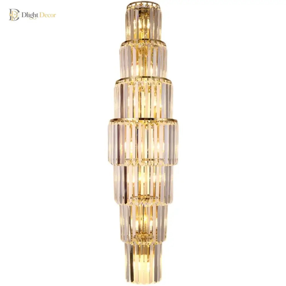 Brooklyn Hotel Lobby Crystal Wall Lamp - Luxurious Lighting For Elegance And Style Wall Lamp