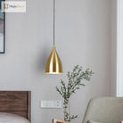 Brooklynn Elegance Meets Dazzling Illumination: The Gold Plated Metal Bullet Pendant Lamp