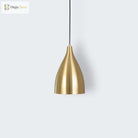 Brooklynn Elegance Meets Dazzling Illumination: The Gold Plated Metal Bullet Pendant Lamp