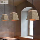 Stephanie Industrial Pendant Lamp: Rustic Elegance In Cement And Wood