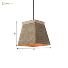 Stephanie Industrial Pendant Lamp: Rustic Elegance In Cement And Wood