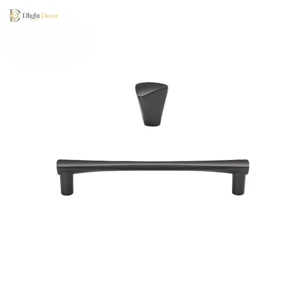 Brushed Zinc Alloy Door Handle – Simple Single Hole Design Handles