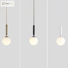 Brynn Modern White Glass Globe Pendant: Illuminate Your Space With Timeless Elegance