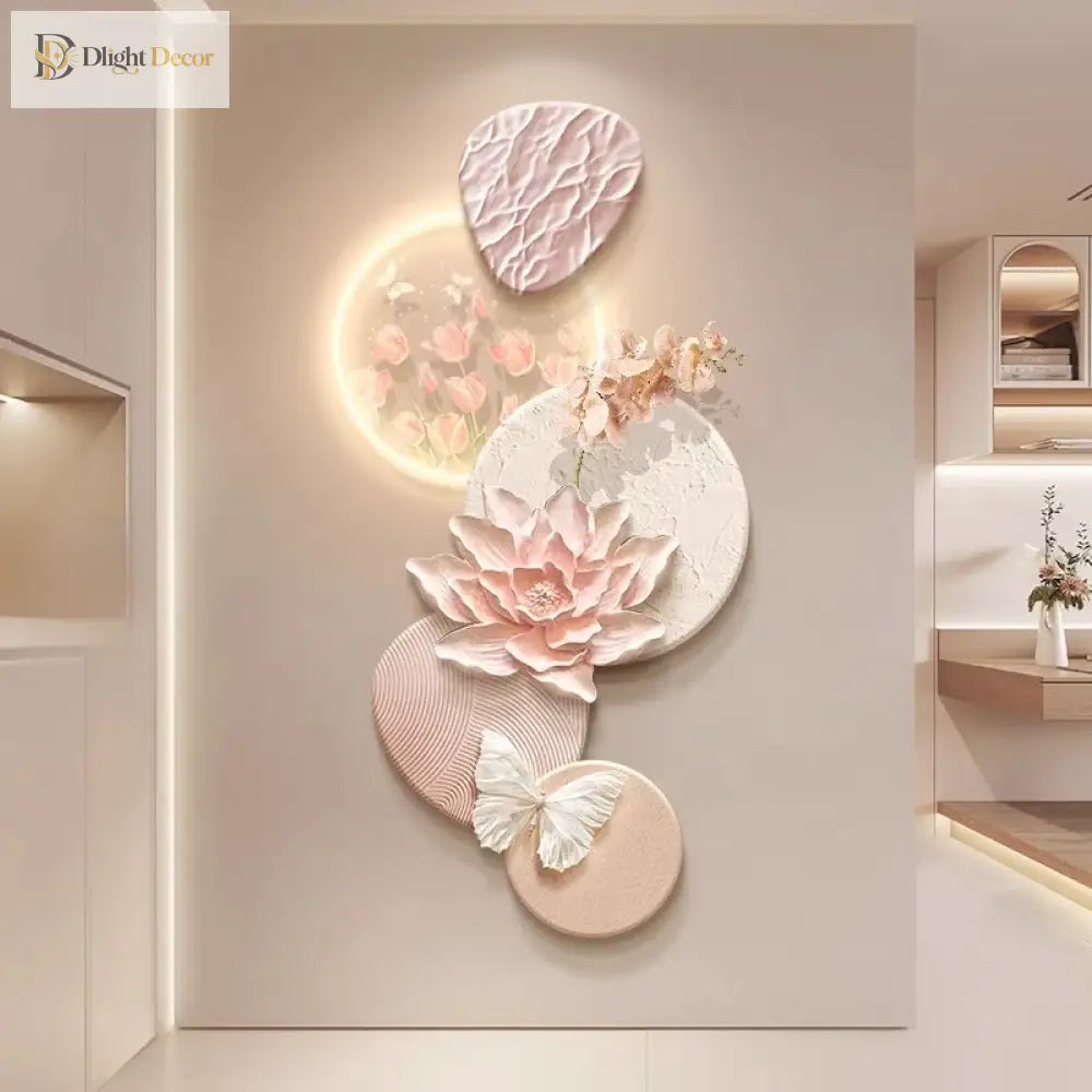 Dlight Decor Butterfly Mural Light for Entrance Walls Wall Art