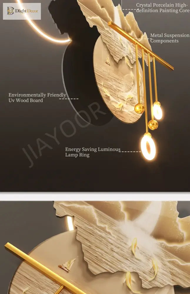 Dlight Decor Butterfly Mural Light for Entrance Walls Wall Art