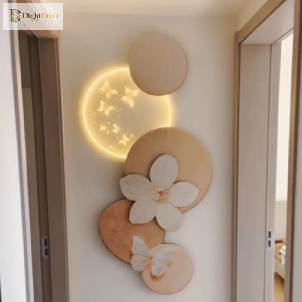 Dlight Decor Butterfly Mural Light for Entrance Walls Wall Art