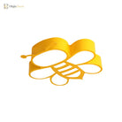 Buzzing With Fun: Cartoon Bee Led Ceiling Lamp For Kids Light Fixtures