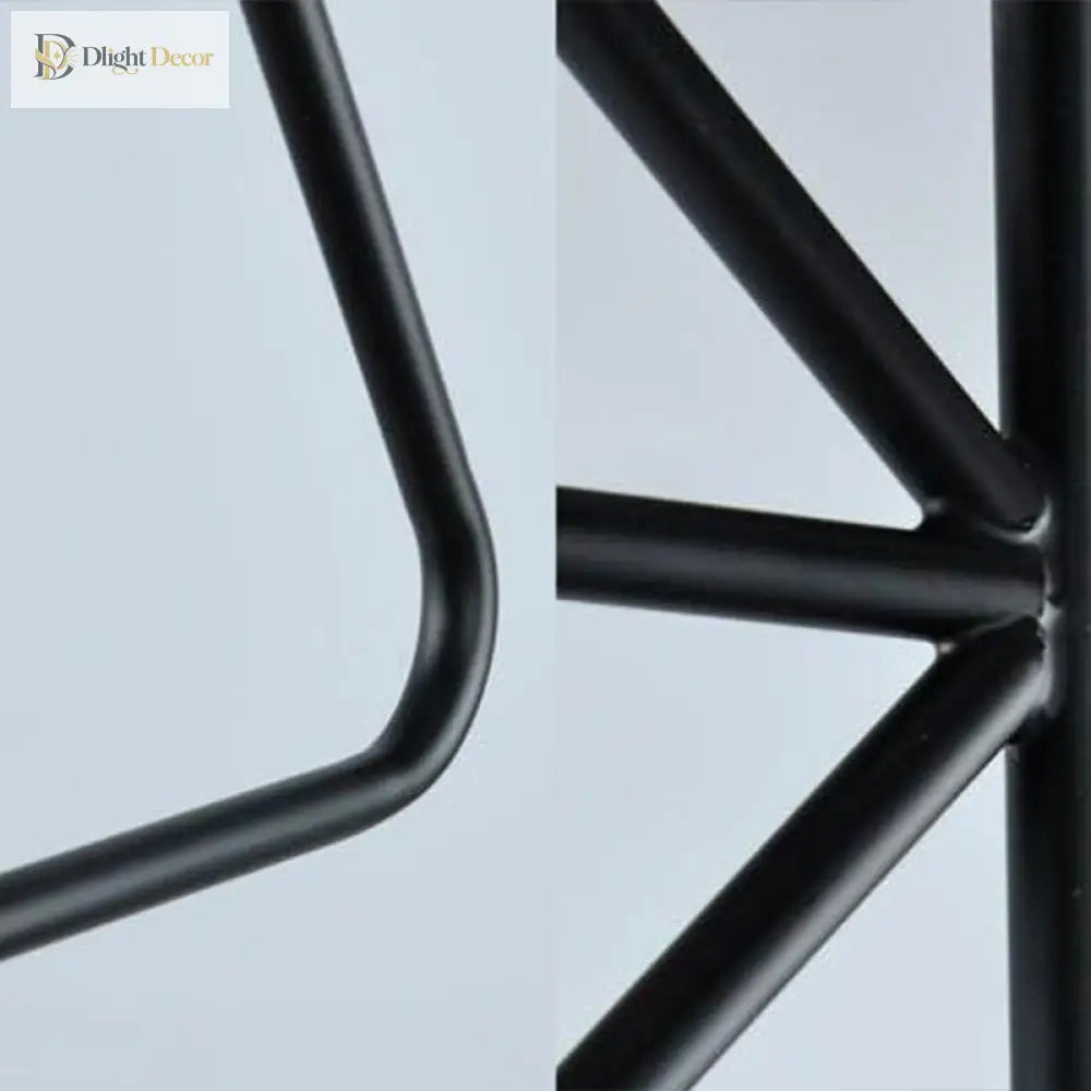 Cali Geometric Pendant: Bold Style & Warm Ambiance (Black Metal)