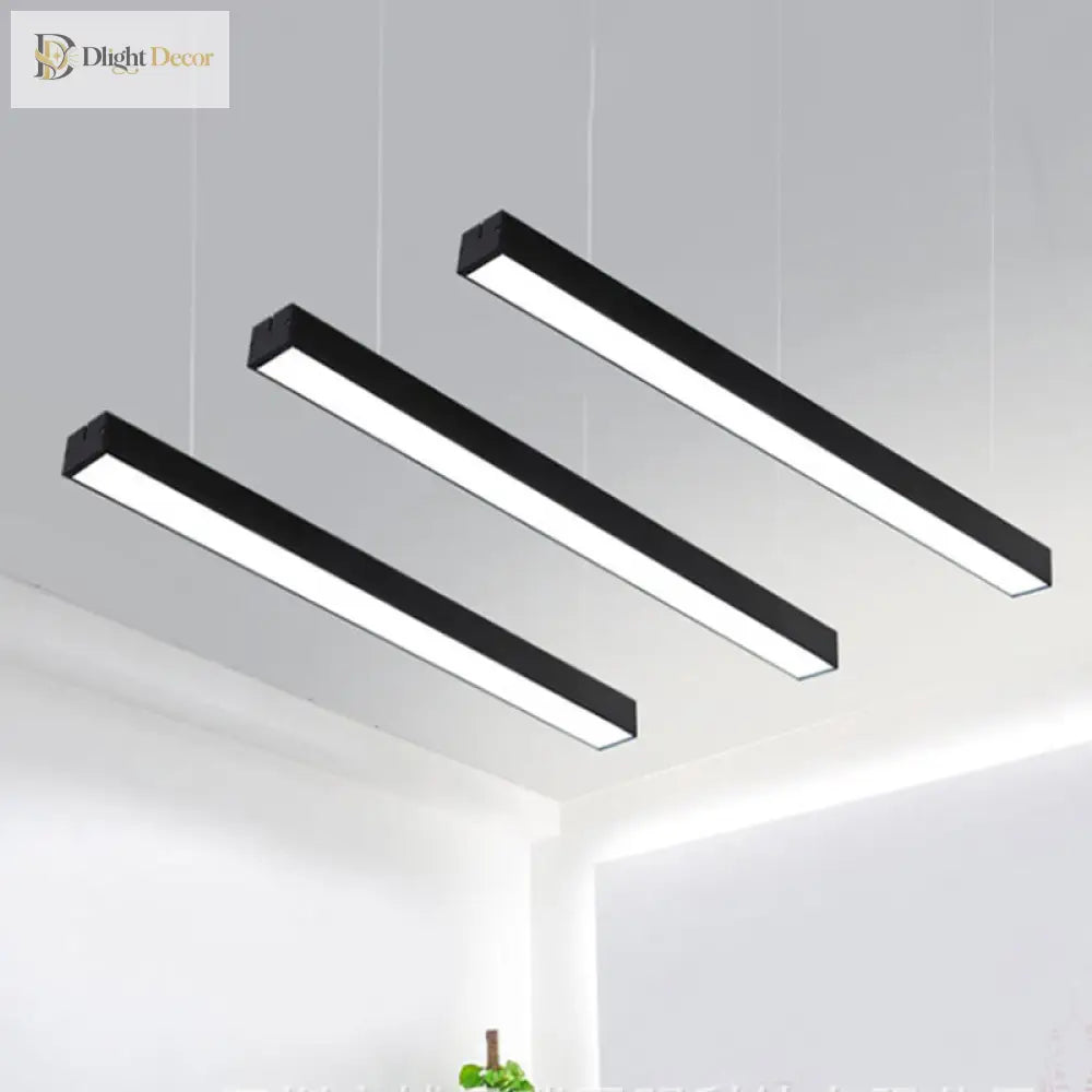 Callie Modern Pendant - Sleek Rectangular Led Light With Adjustable Length