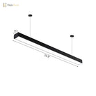 Callie Modern Pendant - Sleek Rectangular Led Light With Adjustable Length