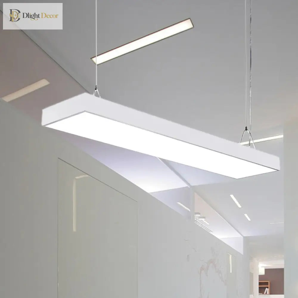 Callie Modern Pendant - Sleek Rectangular Led Light With Adjustable Length