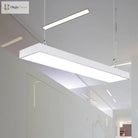 Callie Modern Pendant - Sleek Rectangular Led Light With Adjustable Length