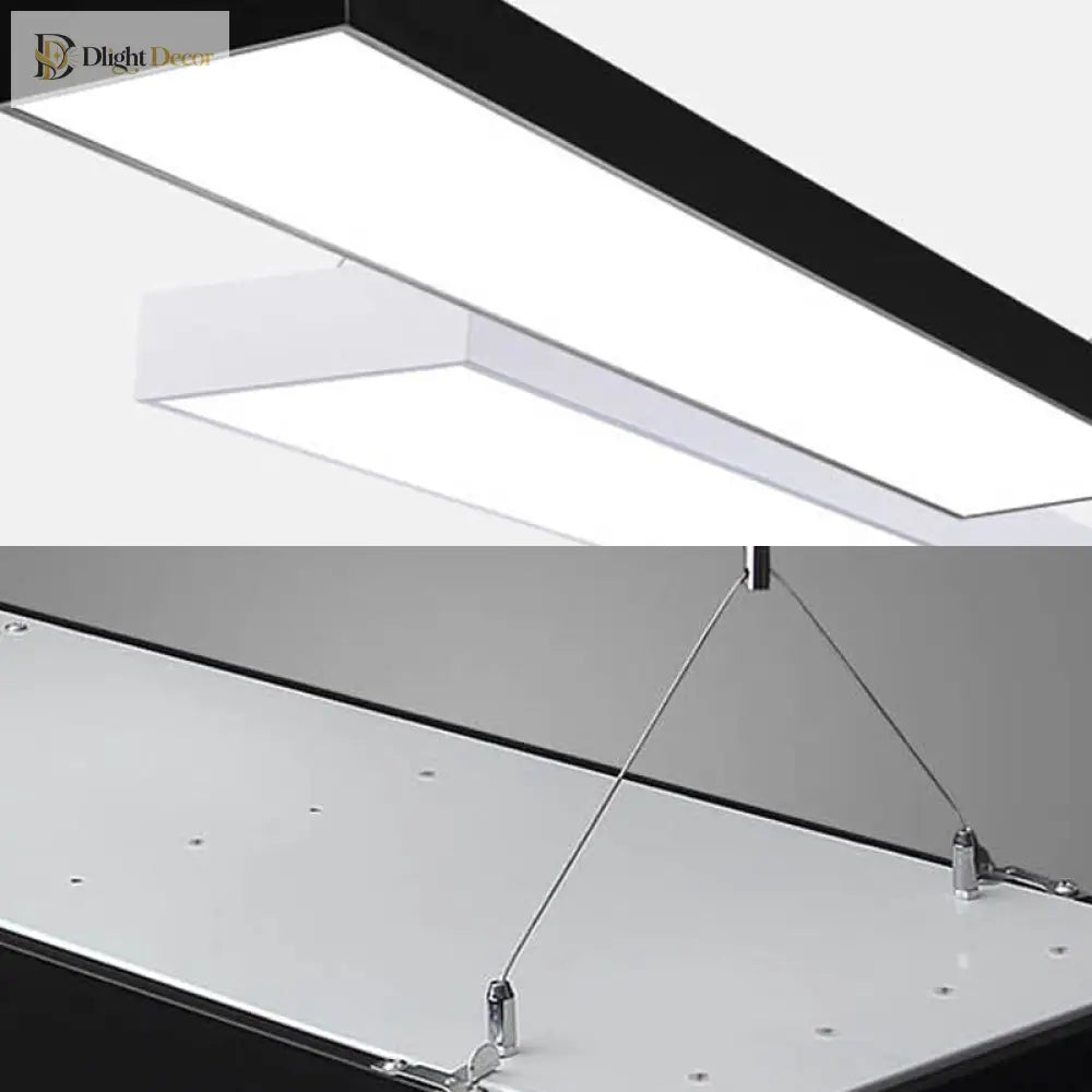 Callie Modern Pendant - Sleek Rectangular Led Light With Adjustable Length