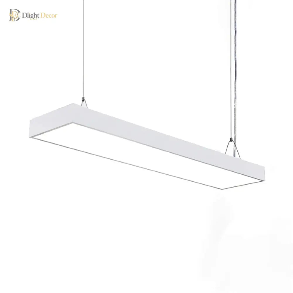 Callie Modern Pendant - Sleek Rectangular Led Light With Adjustable Length