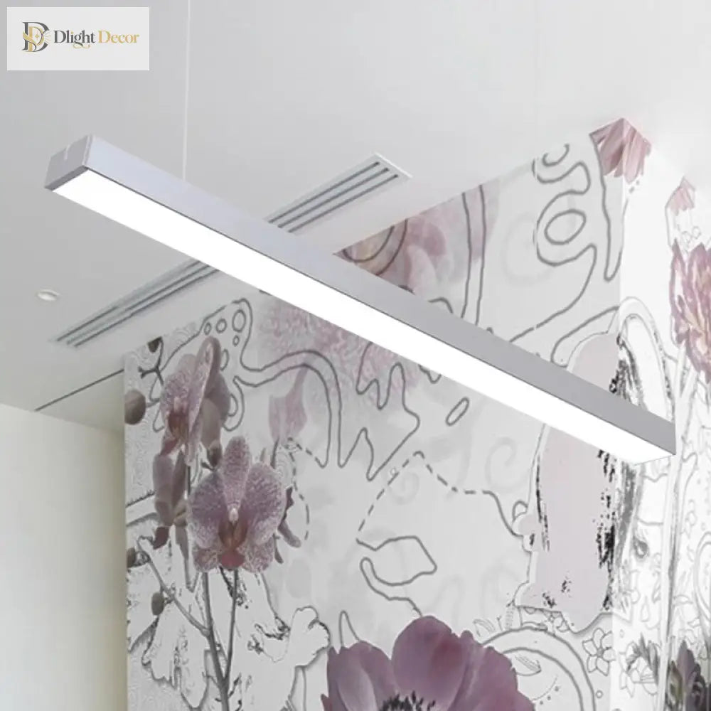 Callie Modern Pendant - Sleek Rectangular Led Light With Adjustable Length