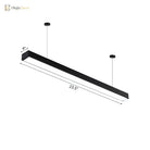 Callie Modern Pendant - Sleek Rectangular Led Light With Adjustable Length