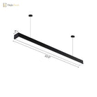 Callie Modern Pendant - Sleek Rectangular Led Light With Adjustable Length