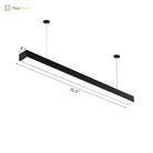 Callie Modern Pendant - Sleek Rectangular Led Light With Adjustable Length