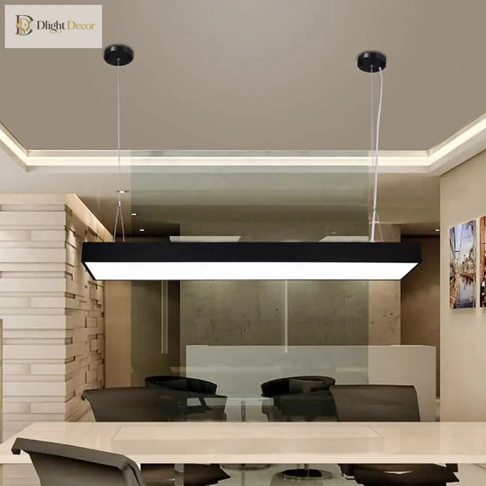 Callie Modern Pendant - Sleek Rectangular Led Light With Adjustable Length