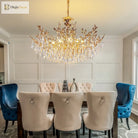 Camille Gold Branch Crystal Chandelier chandelier