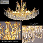 Camille Gold Branch Crystal Chandelier chandelier