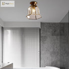 Colonial Charm: Timeless Bell - Shaped Flush Mount Light Ceiling
