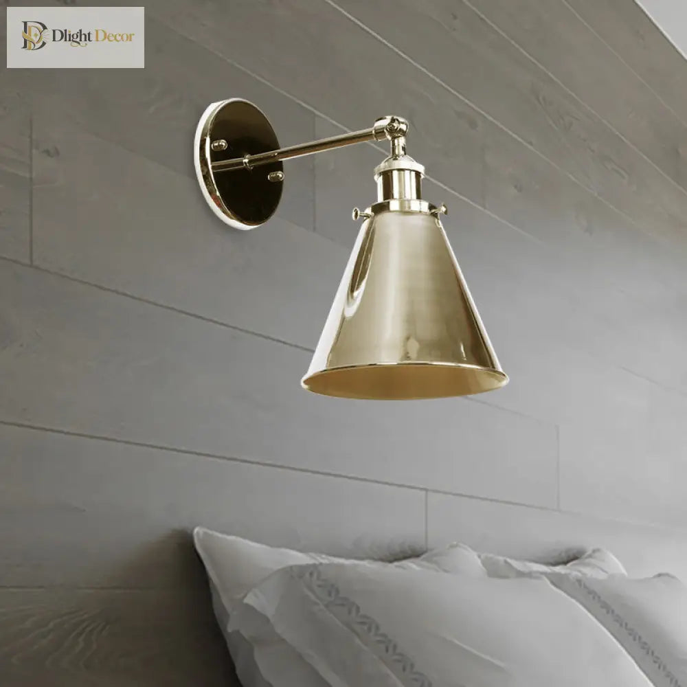 Captivate Your Living Room With Industrial Flair: The Conical Wall Mount Light Wall Light