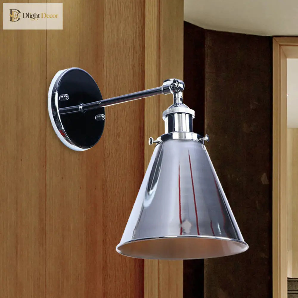 Captivate Your Living Room With Industrial Flair: The Conical Wall Mount Light Wall Light